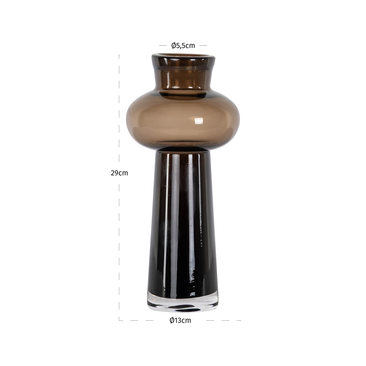 Vase Jamey brown small
