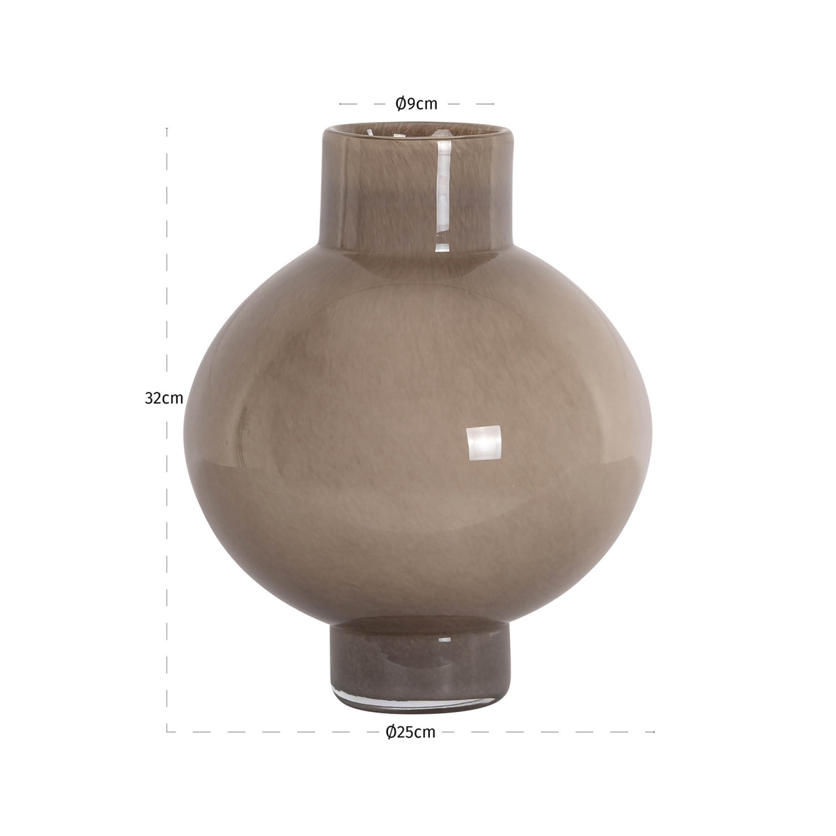 Vase Celina brown small