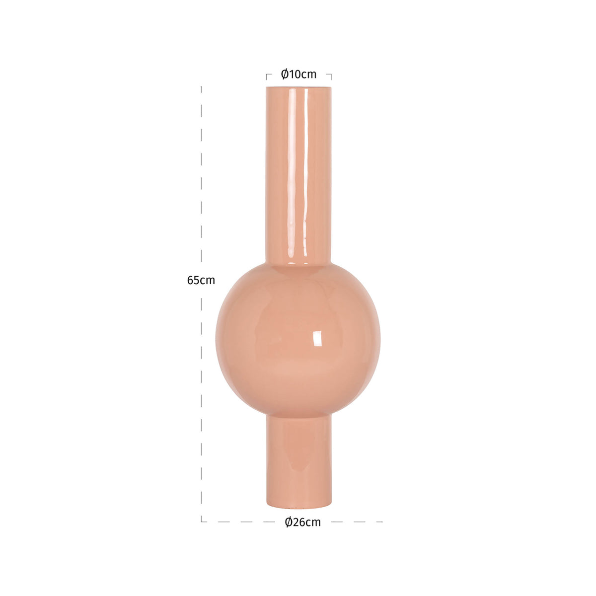 Vase Novalee salmon