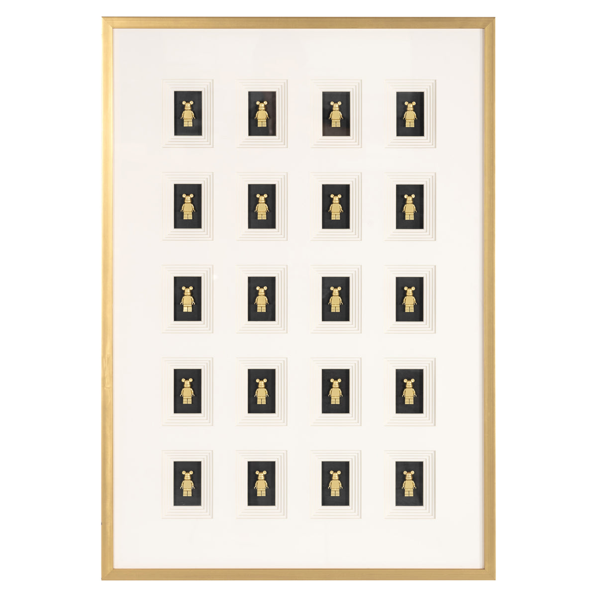 Wandkunst Bear black/gold