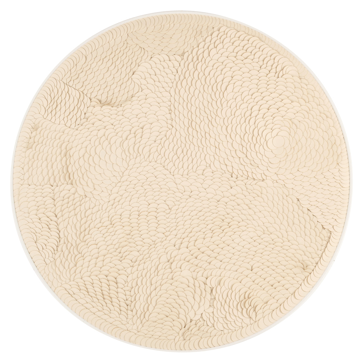 Wandkunst Flow white