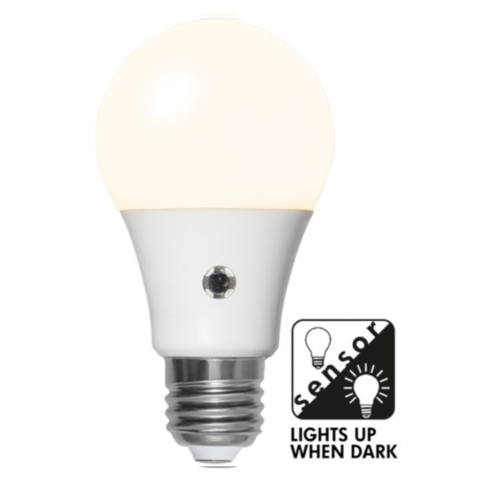 Leuchtmittel - mit Dämmerungssensor opal 5,2W (≈40W) 2700K Ø6cm
