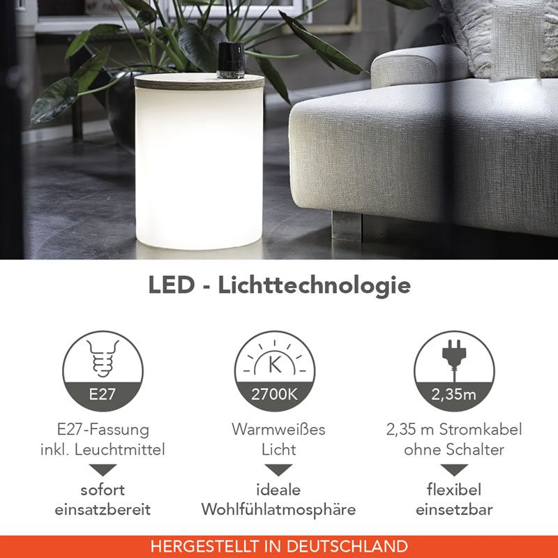 In & Outdoor Leuchttisch - Lumi