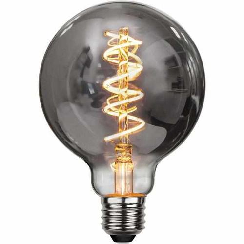 LED Filament “Spiralfilament” Rauchglas - Kugel, 4 Watt (9,5cm)