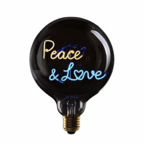 Statement Bulb - Peace & Love