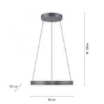 Pendelleuchte mit led ring Marke in schwarz