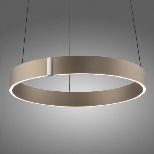 Pendelleuchte mit Led ring in braun