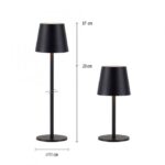 a pair of black lamps