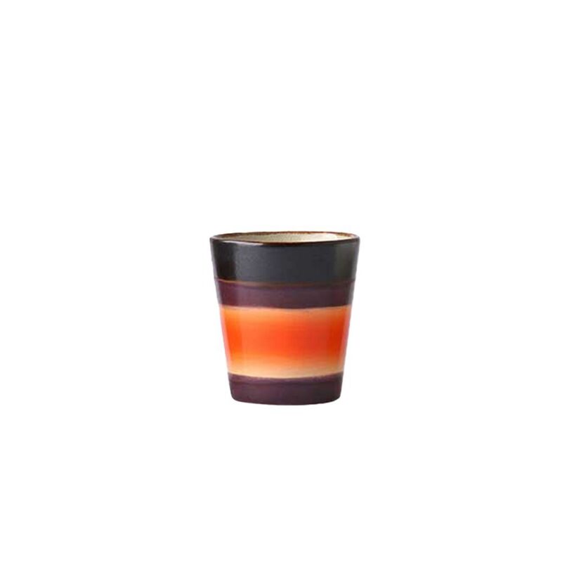 becher in orang Lila und braun für esprecco