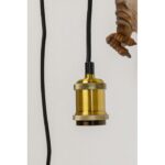 goldene Fassung für ein leuchtmittel mit schwarzen Kabel