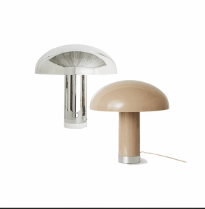 HK-living Tischlampe - Lounge chrome/beige