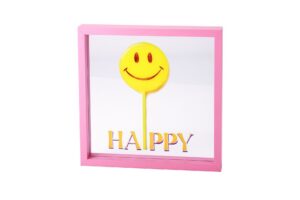 Glassbild - Happy