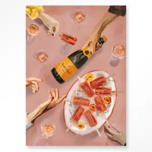 Wandbild - Champagne and Icecreams