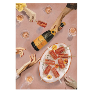 Wandbild - Champagne and Icecreams