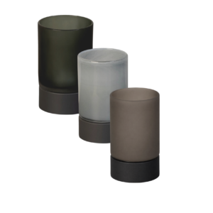 LED Windlicht - Satiniert